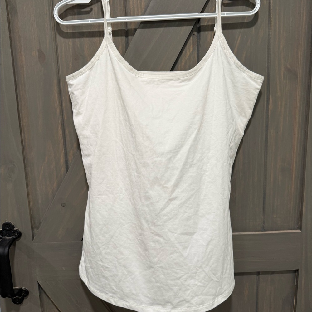 Pact White Camisole Top